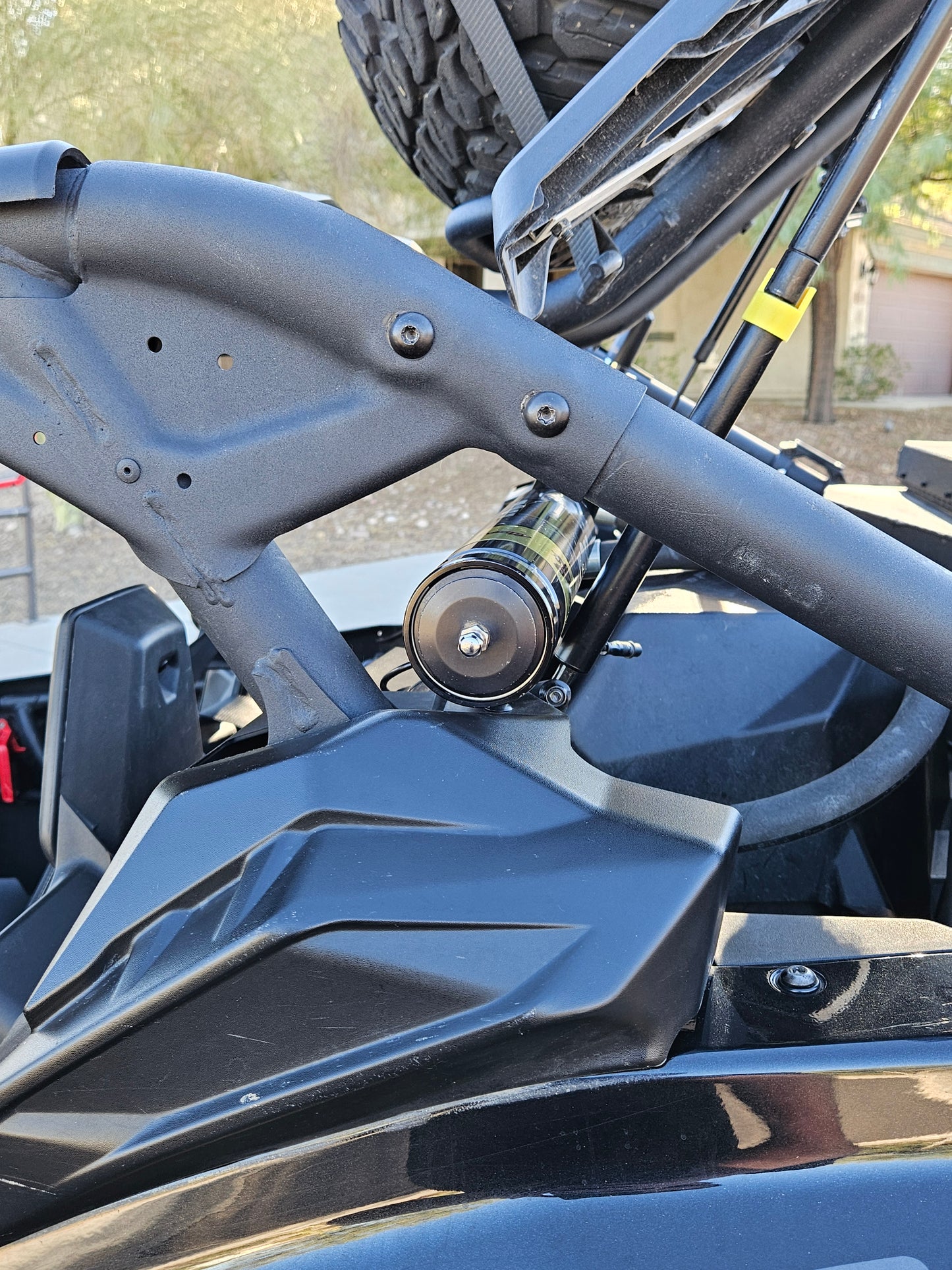 Can-Am X3 Rear Shock Remote Reservoir Relocation System (RRRS) - Black