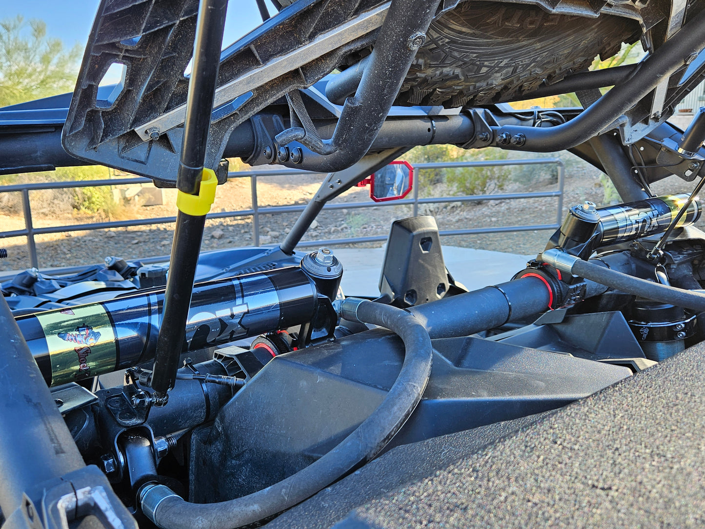Can-Am X3 Rear Shock Remote Reservoir Relocation System (RRRS) - Black
