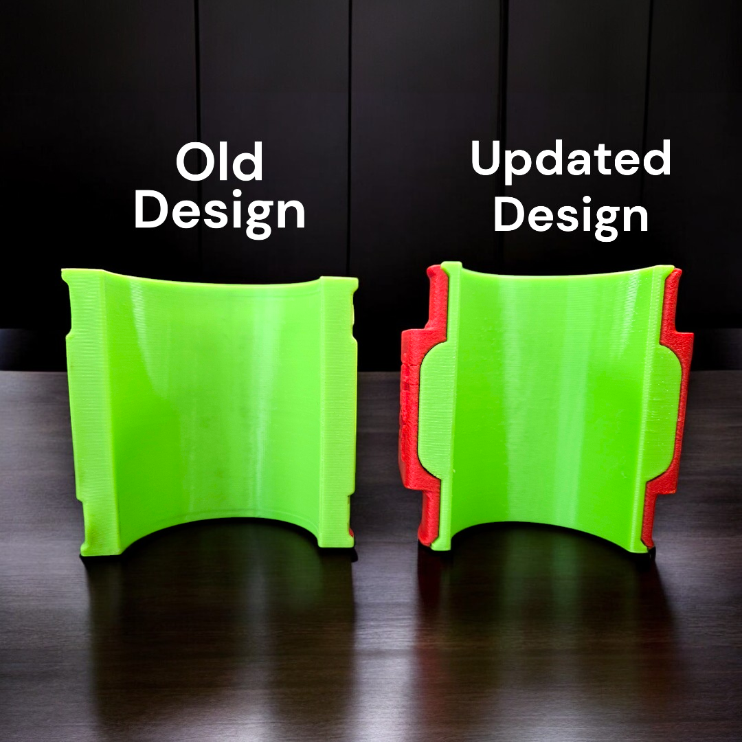 New design reduces the bulk for a cleaner look and interface with the vehicle